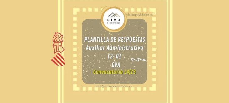 Respuestas de examen Auxiliar Administrativo C2