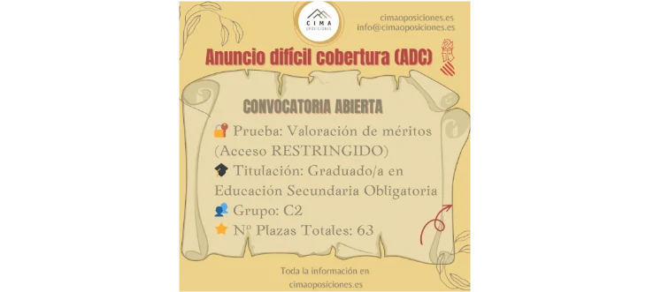 Anuncio difícil cobertura abierto