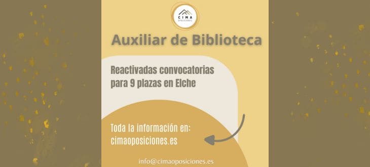 Oposiciones Elche Auxiliar Biblioteca