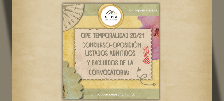 OPE TEMPORALIDAD 20/21