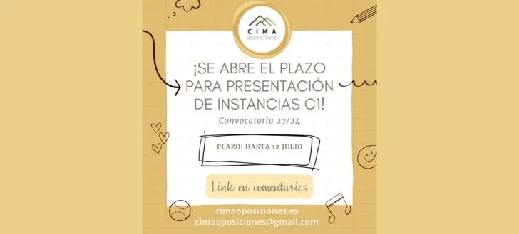 Plazo instancias Administrativo C1 GVA