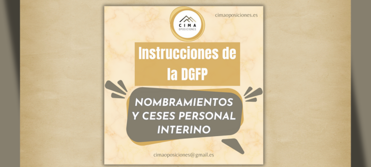 Nombramientos y ceses de interinos