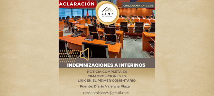 indemnizaciones interinos legislación
